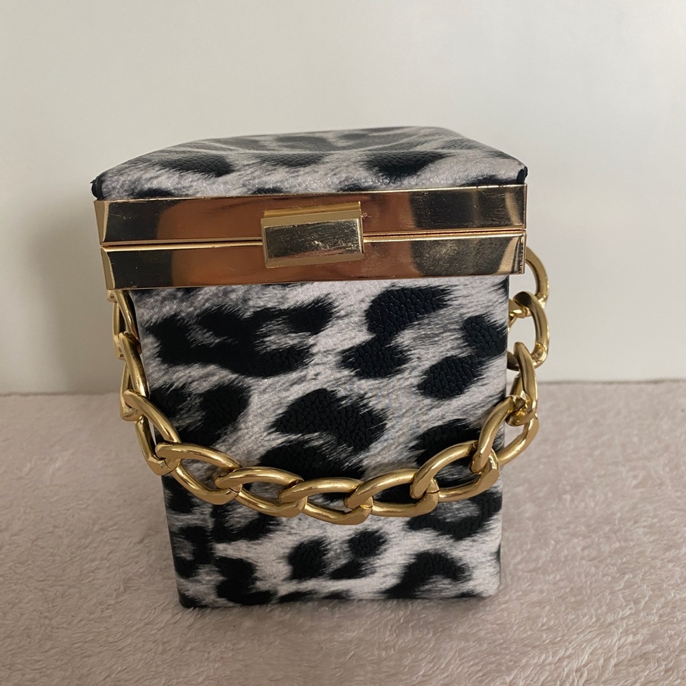 ANIMAL PRINT EVENING BAG